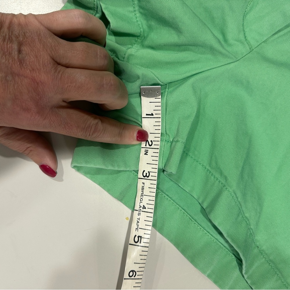 J. Crew Bright Green Low-Waist Cotton Shorts - Picture 5 of 6